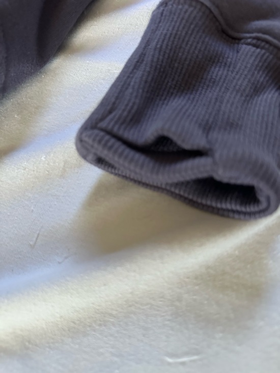 Athleta Cowl Neck Pullover Sweatshirt Large Purple Scuba Side Zip Pockets - Picture 12 of 16